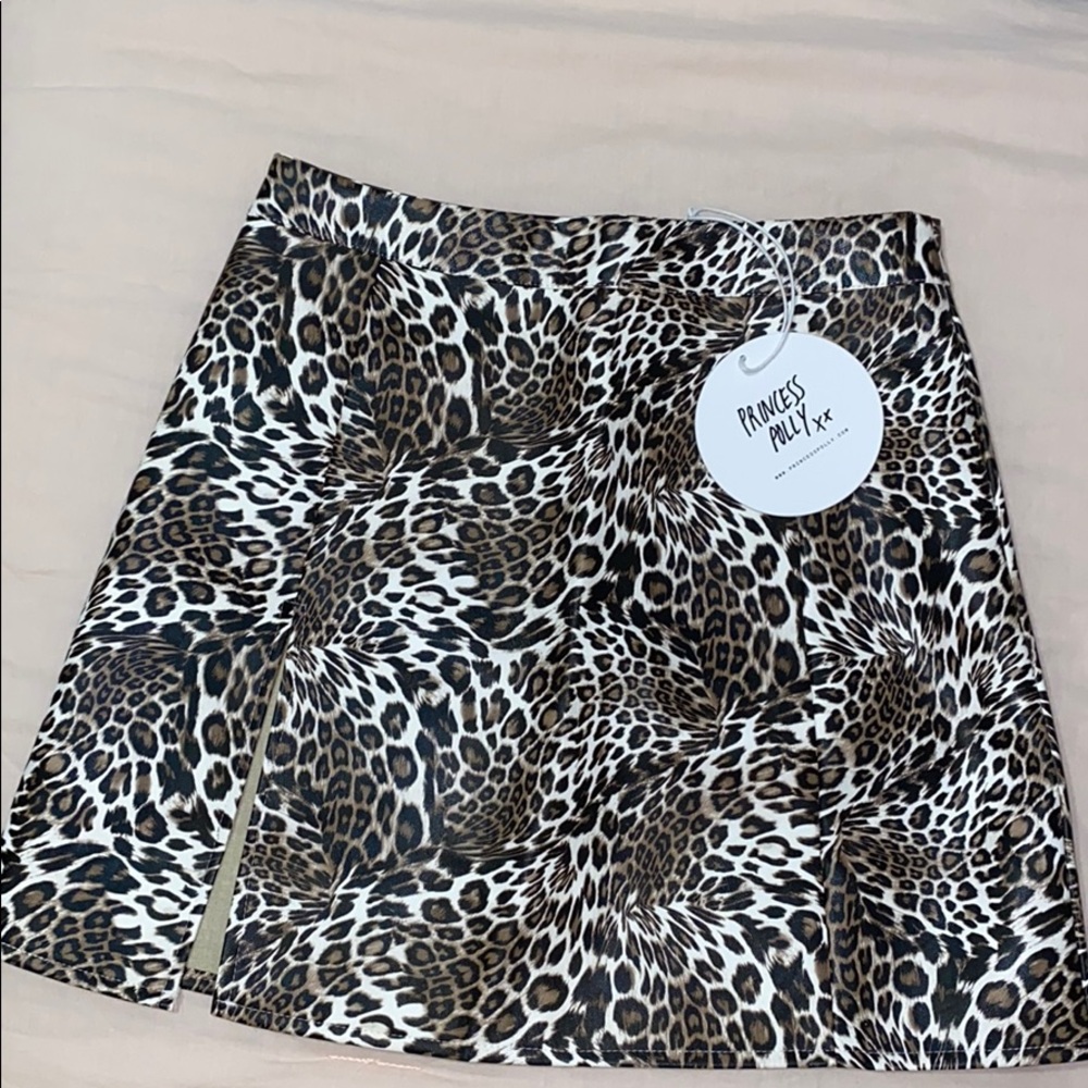 Samira Leopard Mini Skirt